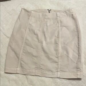 Cream Free People Mini Skirt